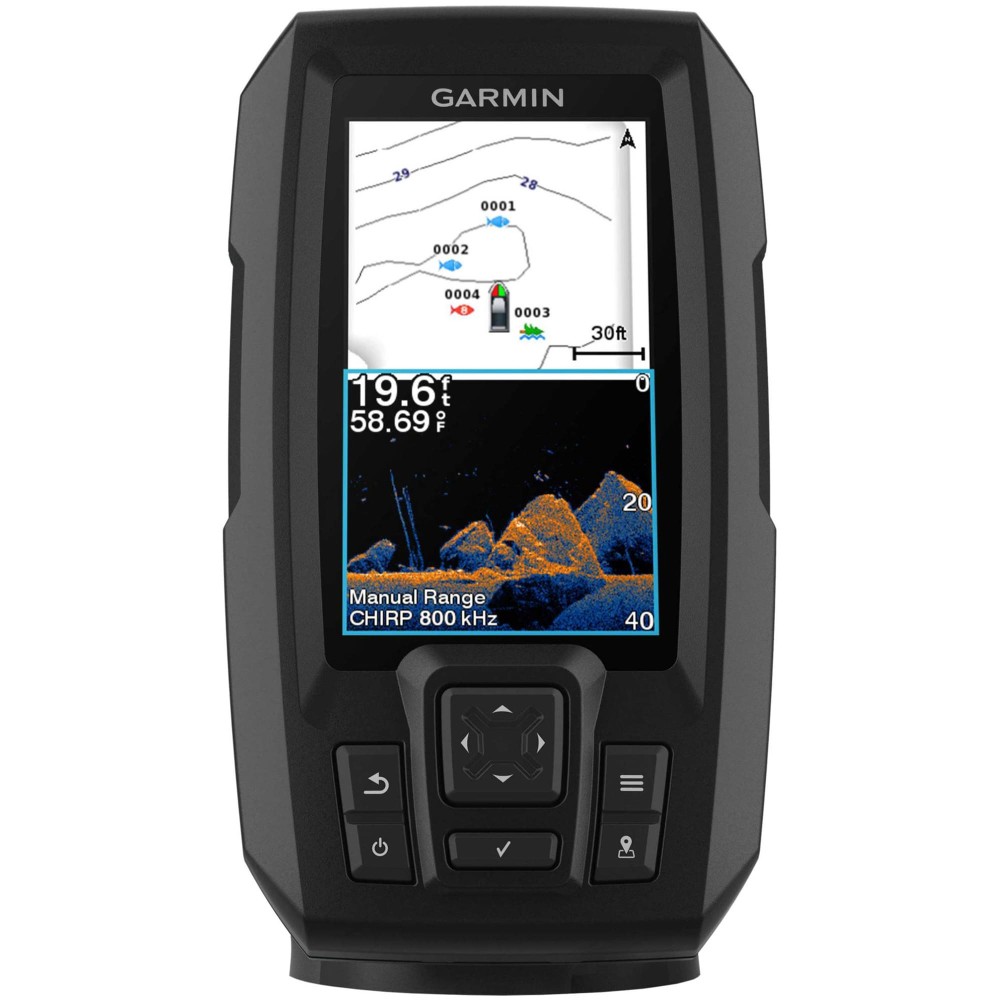 Эхолот Garmin Striker Vivid 4cv c датчиком GT20-TM — купить рыбопоисковый  эхолот 🐟 по выгодной цене в магазине Спорт Лайф