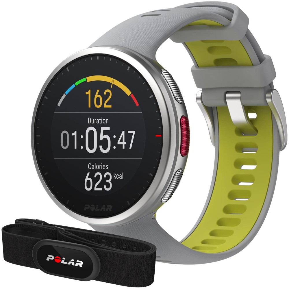 Polar Vantage V2 Gray Lime HR (с датчиком пульса H10) — купить часы  премиум-класса ⌚ по выгодной цене в магазине Спорт Лайф