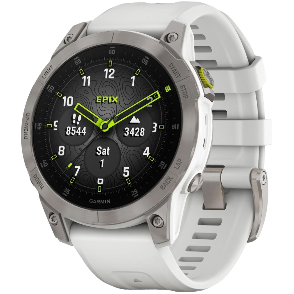 Garmin EPIX (Gen 2) Sapphire White Titanium — купить часы ⌚ премиум-класса  по выгодной цене в магазине Спорт Лайф