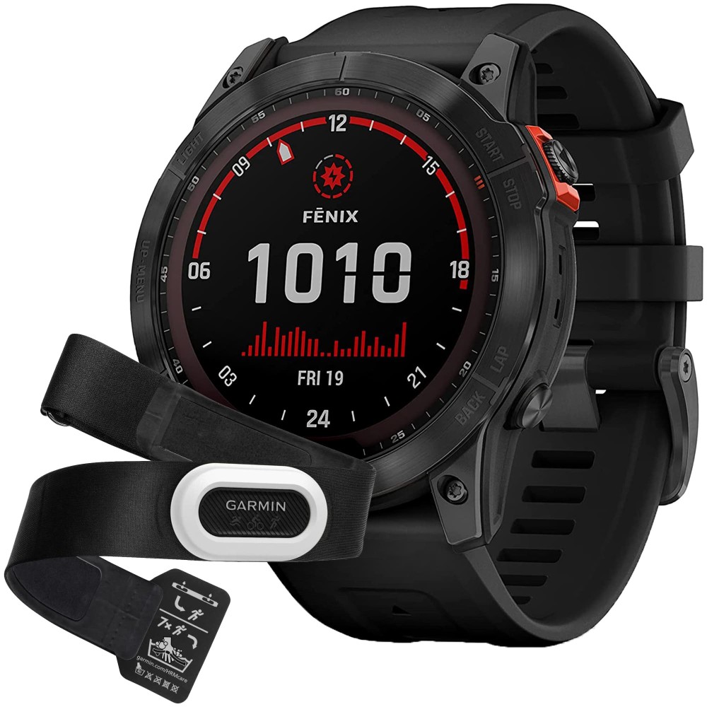 Garmin Fenix 7X Solar Slate Gray с датчиком пульса HRM-Pro Plus
