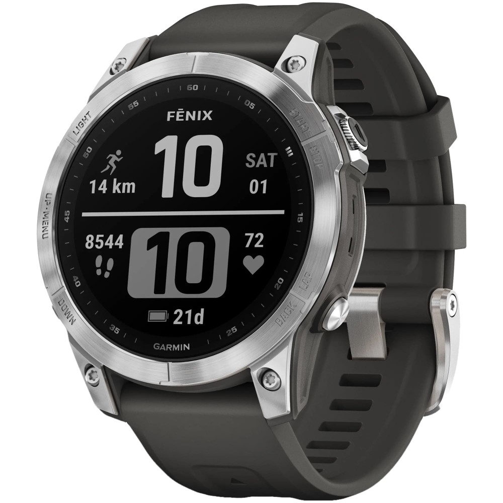 Garmin Fenix 7 Silver / Graphite Band