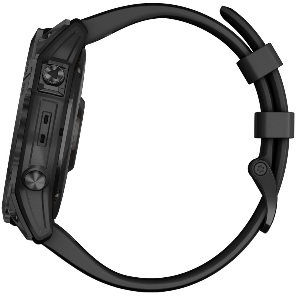 Garmin Fenix 7X Sapphire Solar Black DLC Titanium с черным ремешком —  купить часы ⌚ для спорта по выгодной цене в магазине Спорт Лайф
