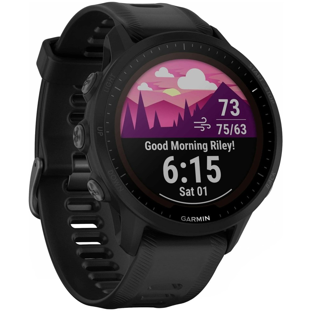 Garmin Forerunner 955 Solar Black — купить часы ⌚ для бега и триатлона по  выгодной цене в магазине Спорт Лайф