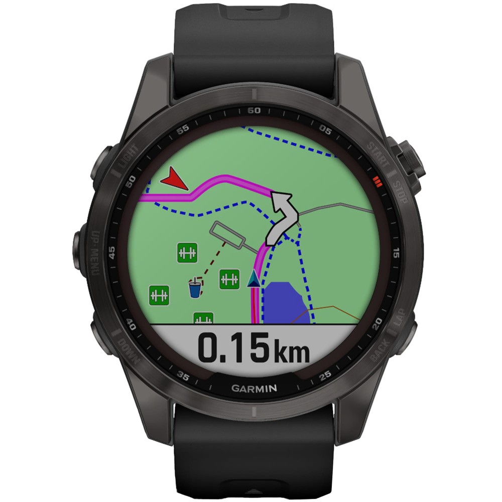 Garmin Fenix 7S Sapphire Solar Carbon Gray DLC Titanium c пульсометром  HRM-Pro Plus — купить часы ⌚ для спорта по выгодной цене в магазине Спорт  Лайф