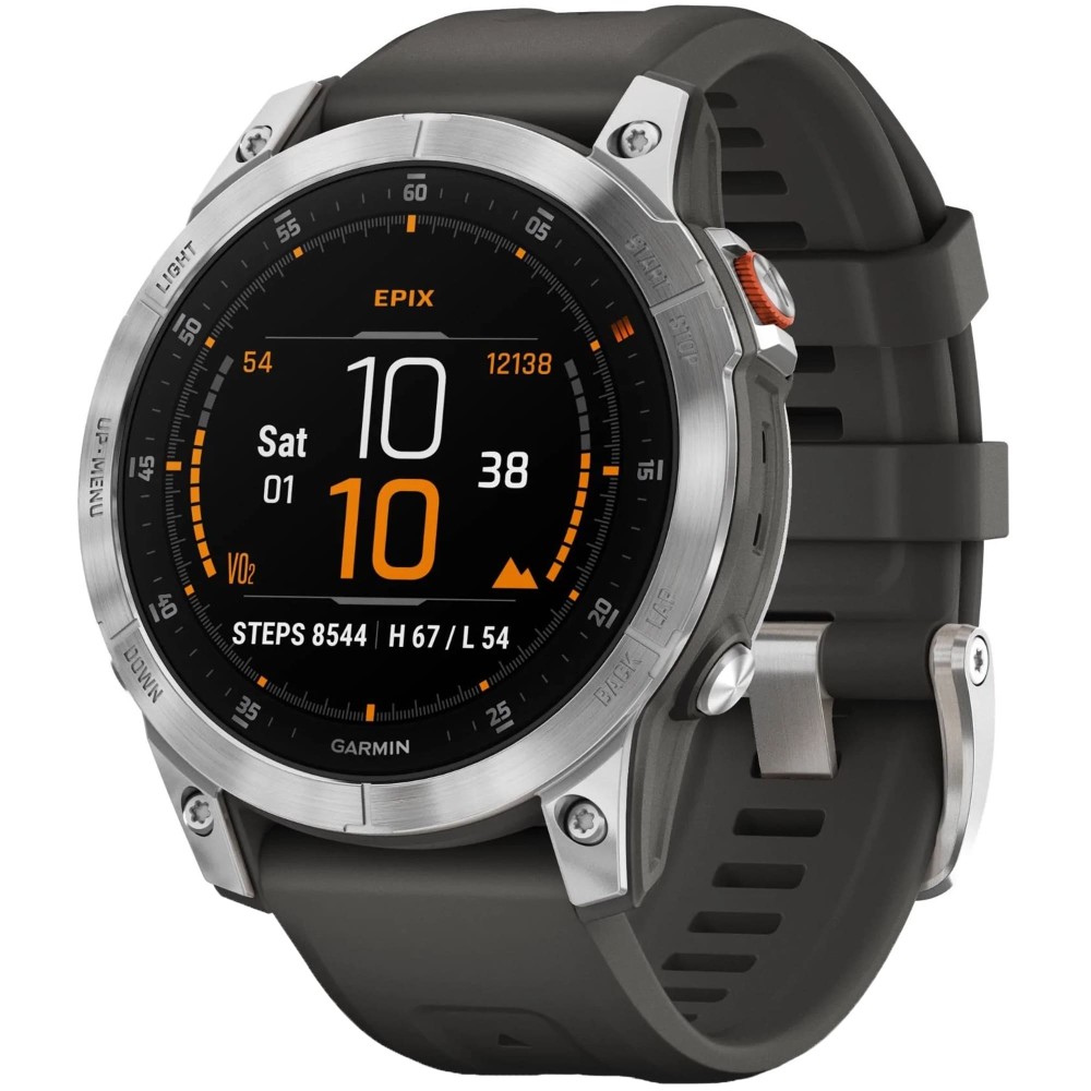 Garmin EPIX (Gen 2) Slate Steel — купить часы ⌚ премиум-класса по выгодной  цене в магазине Спорт Лайф