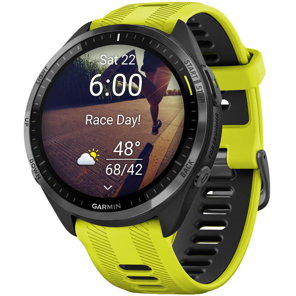 Garmin Forerunner 965 Amp Yellow / Black DLC Titanium — купить часы ⌚ для  бега по выгодной цене в магазине Спорт Лайф