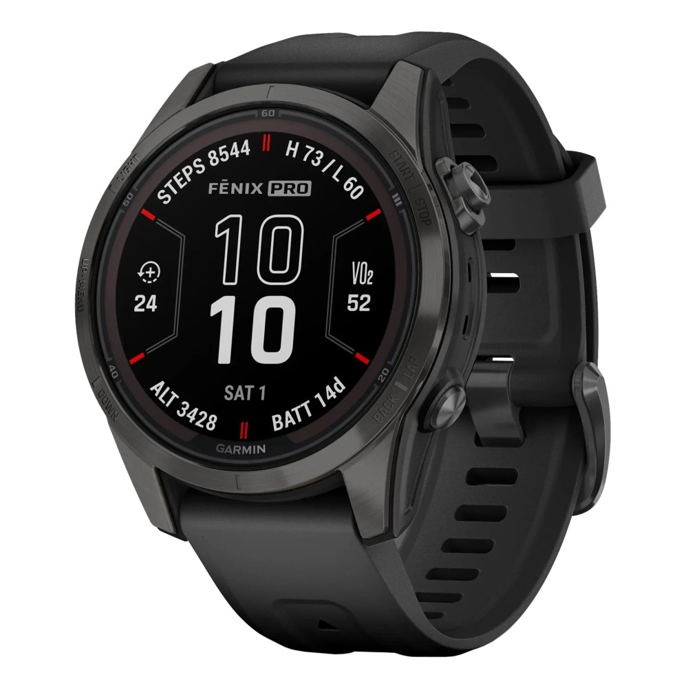 Garmin Fenix 7S Pro Sapphire Solar DLC Titanium Carbon Gray — купить часы ⌚  для спорта по выгодной цене в магазине Спорт Лайф