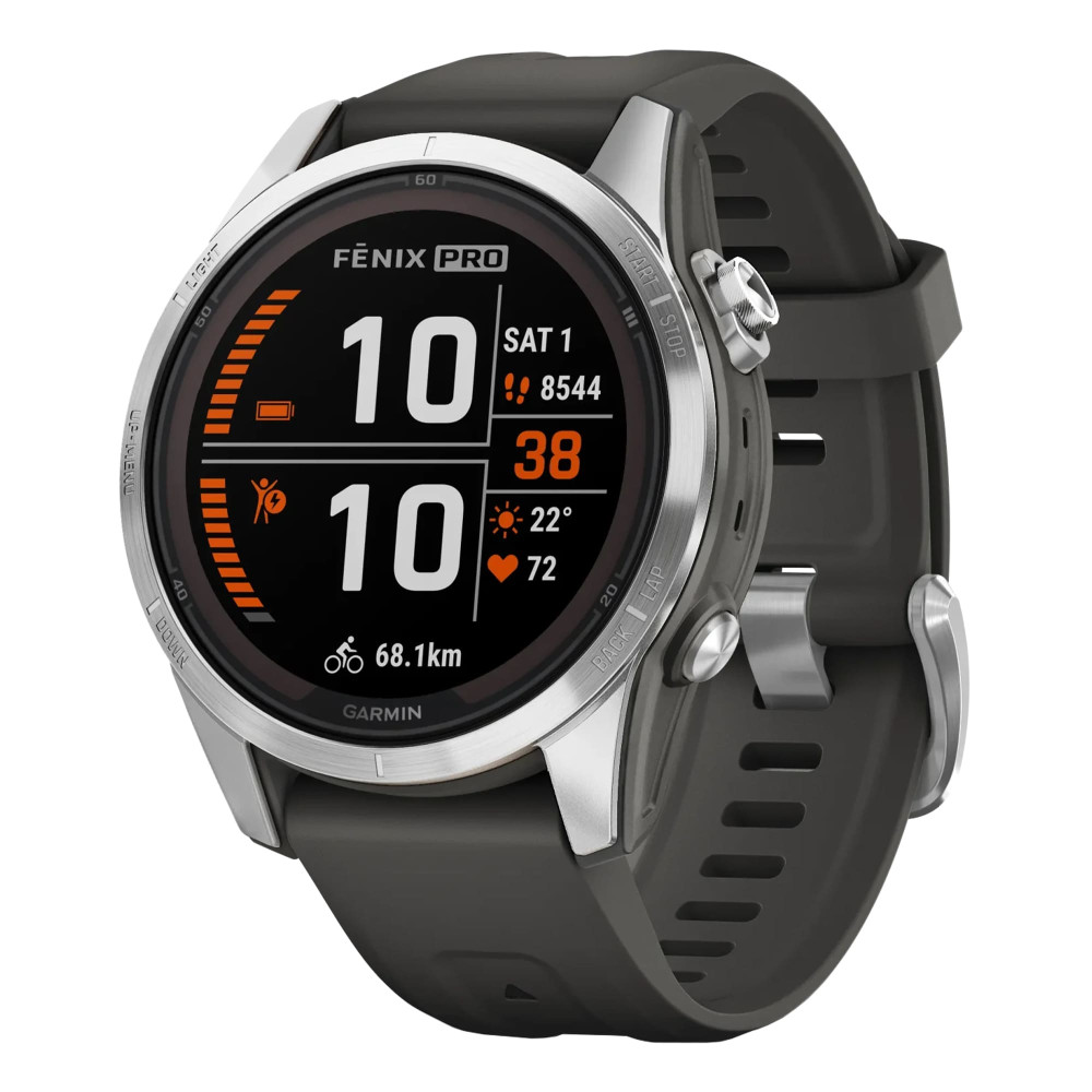 Garmin Fenix 7S Pro Solar Silver — купить часы ⌚ для спорта по выгодной  цене в магазине Спорт Лайф