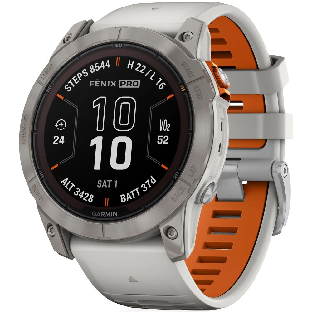 Garmin Fenix 7X Pro Sapphire Solar Titanium Fog Gray — купить часы ⌚ для  спорта по выгодной цене в магазине Спорт Лайф