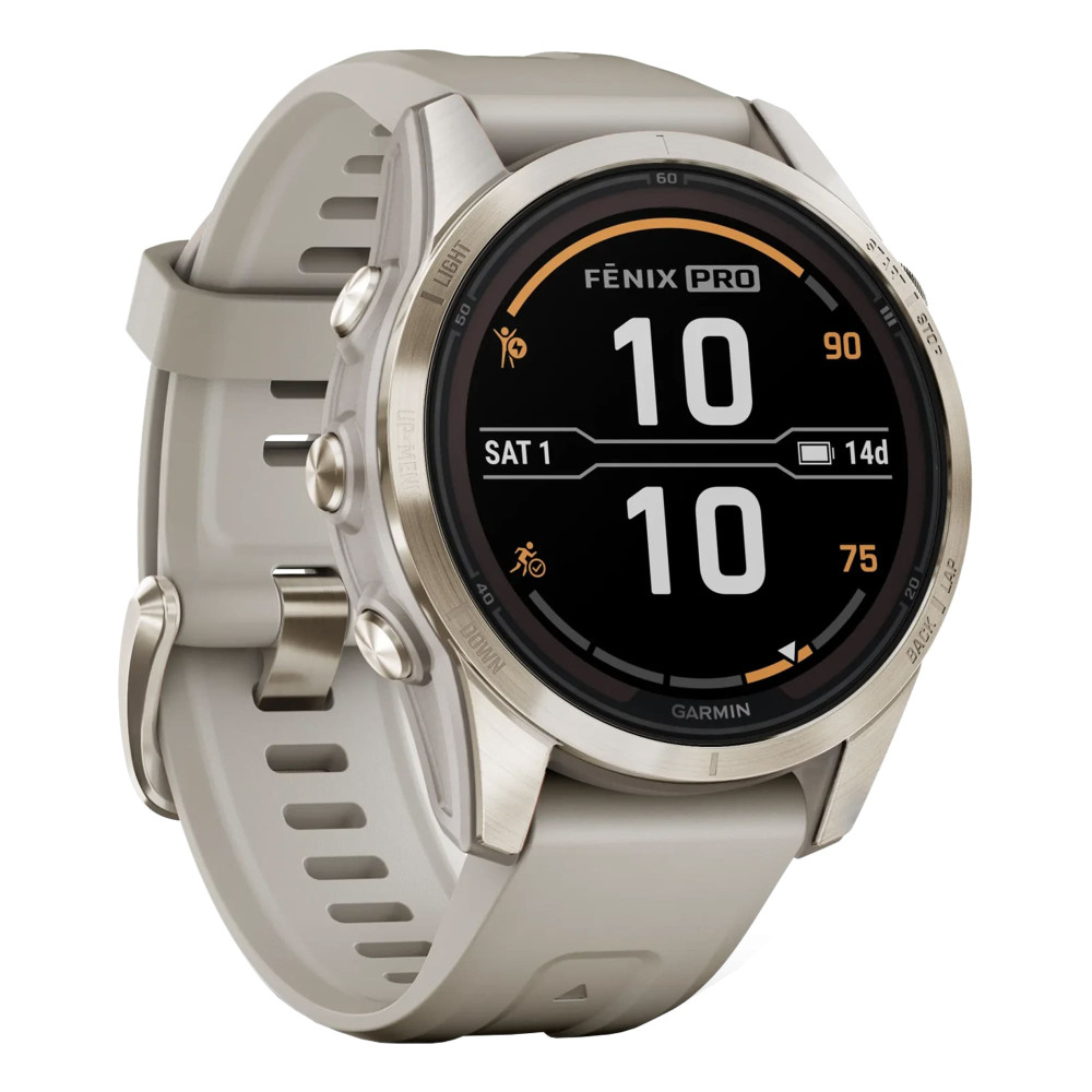 Garmin Fenix 7S Pro Sapphire Solar Soft Gold — купить часы ⌚ для спорта по  выгодной цене в магазине Спорт Лайф