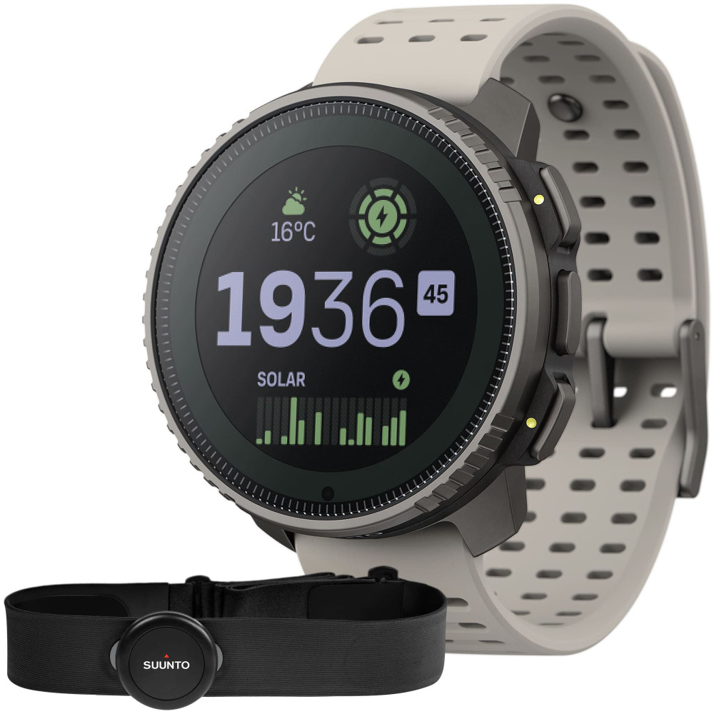 Suunto Vertical Titanium Solar Sand с датчиком пульса Suunto Smart Heart Rate Belt