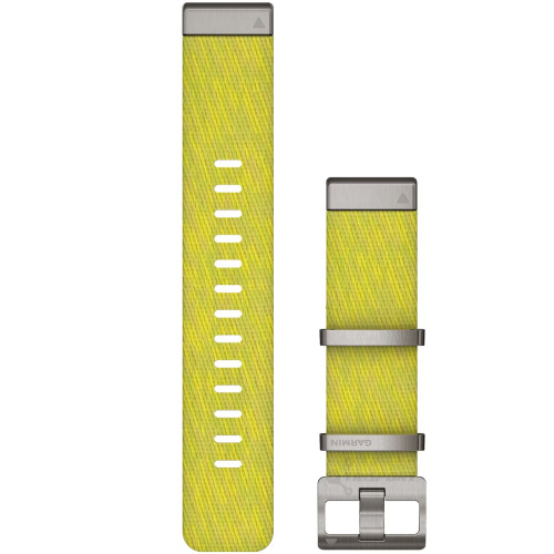 Нейлоновый ремешок Garmin QuickFit 22 мм Jacquard-weave Yellow / Green