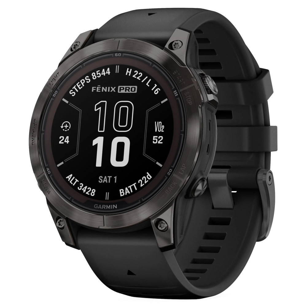 Garmin Fenix 7 Pro Sapphire Solar DLC Titanium Carbon Gray — купить часы ⌚  для спорта по выгодной цене в магазине Спорт Лайф