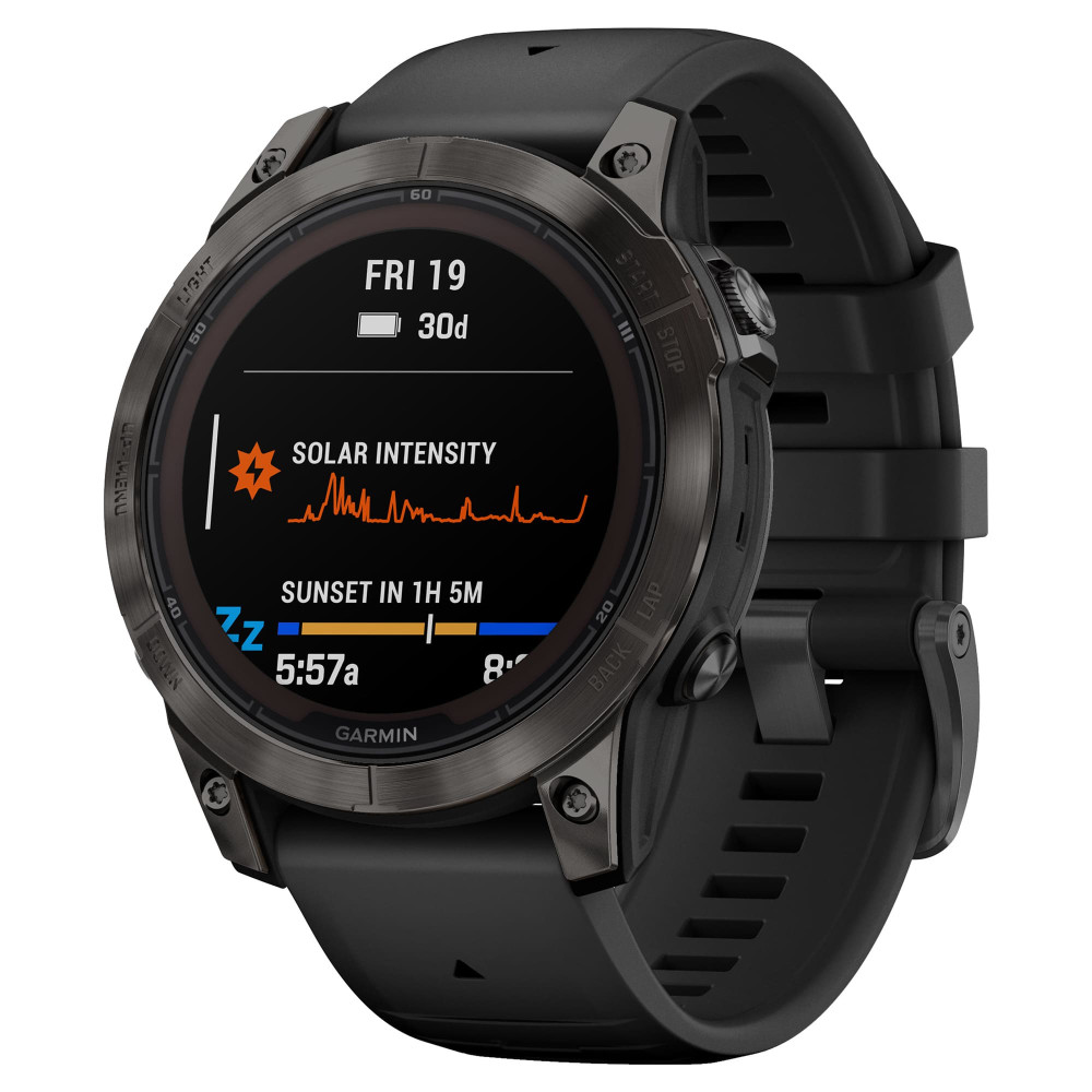 Garmin Fenix 7 Pro Sapphire Solar DLC Titanium Carbon Gray — купить часы ⌚  для спорта по выгодной цене в магазине Спорт Лайф