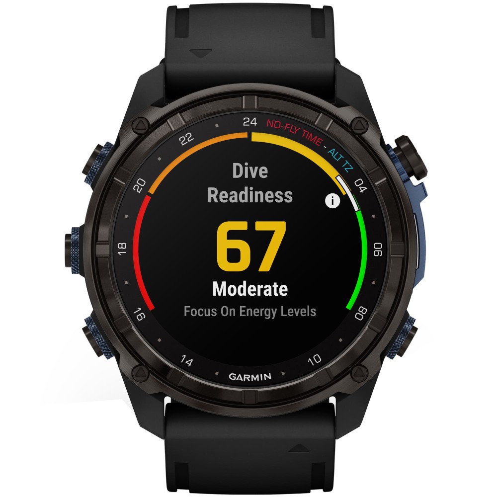 Дайвинг компьютер Garmin Descent Mk3i 51 мм Carbon Gray DLC Titanium /  Black Silicone Band — купить смарт часы ⌚ по выгодной цене в магазине Спорт  Лайф