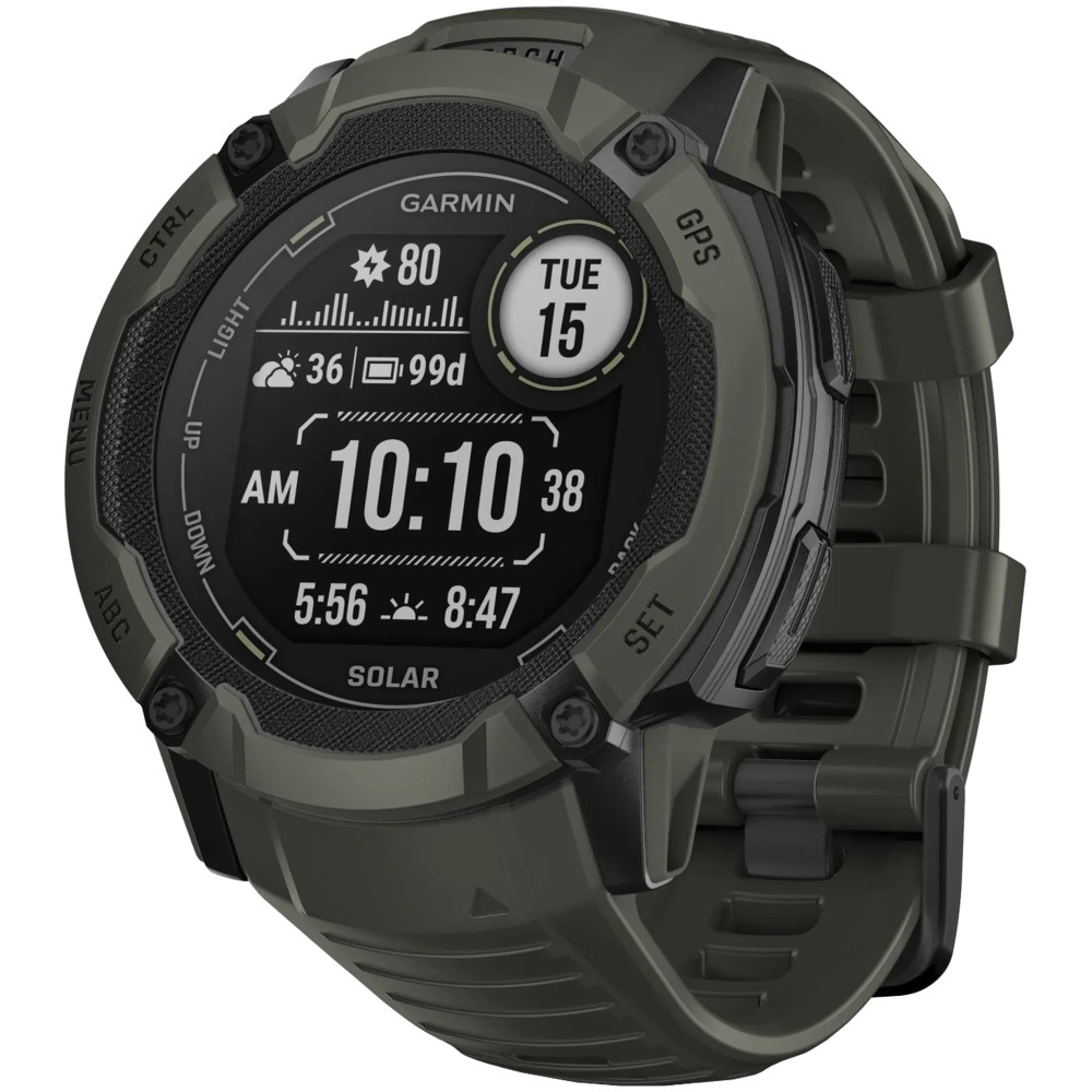 Garmin Instinct 2X Solar Moss — купить смарт-часы ⌚ для спорта по выгодной  цене в магазине Спорт Лайф