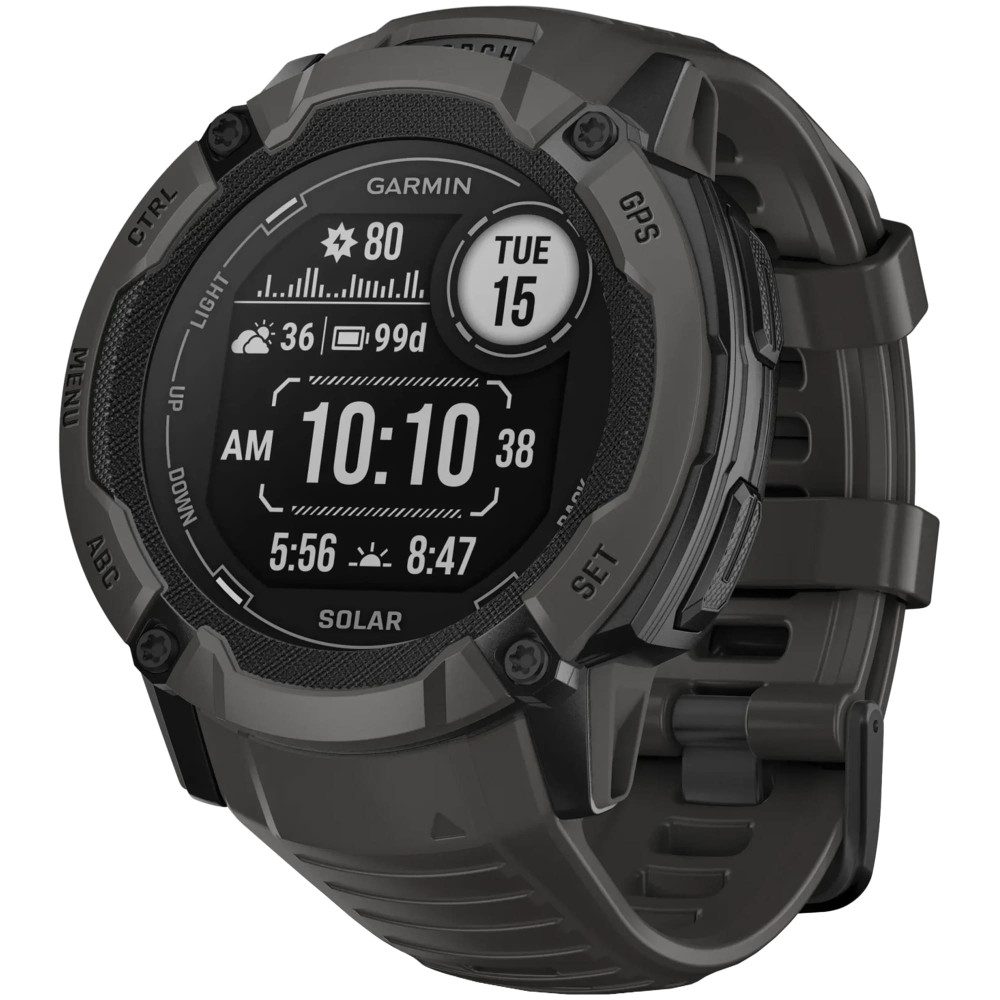 Garmin Instinct 2X Solar Graphite — купить смарт-часы ⌚ для спорта по  выгодной цене в магазине Спорт Лайф