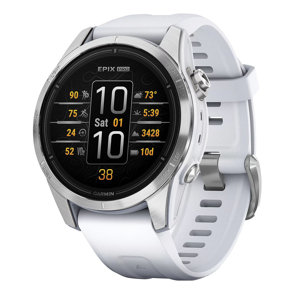 Garmin Epix Pro (Gen 2) Standard Edition 42 мм Silver — купить часы ⌚ для  спорта по выгодной цене в магазине Спорт Лайф