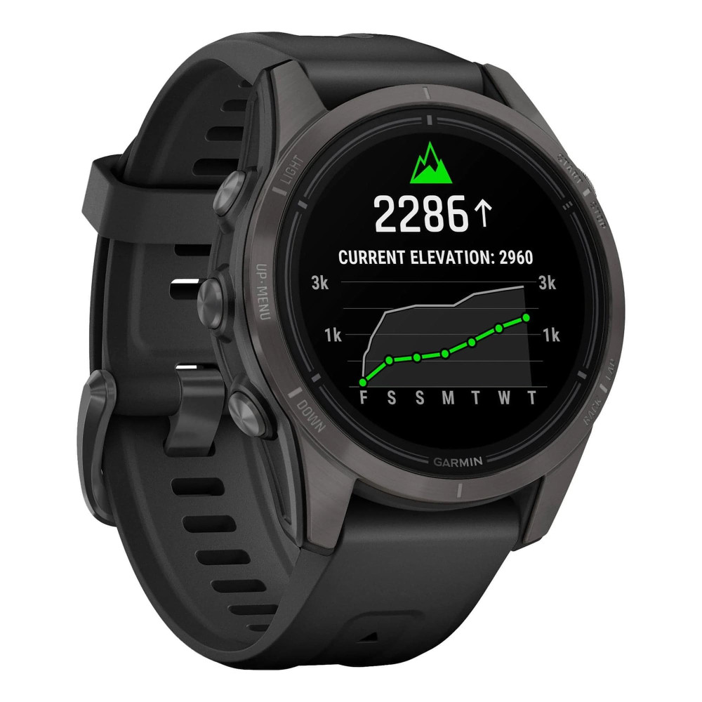 Garmin Epix Pro (Gen 2) Sapphire Edition 42 мм Carbon Gray DLC Titanium —  купить часы ⌚ для спорта по выгодной цене в магазине Спорт Лайф