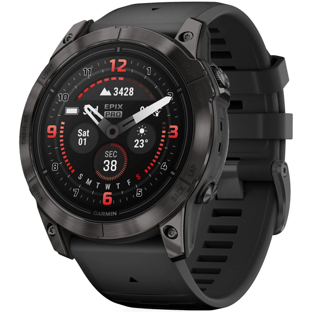 Garmin Epix Pro (Gen 2) Sapphire Edition 51 мм Carbon Gray DLC Titanium —  купить часы ⌚ для спорта по выгодной цене в магазине Спорт Лайф