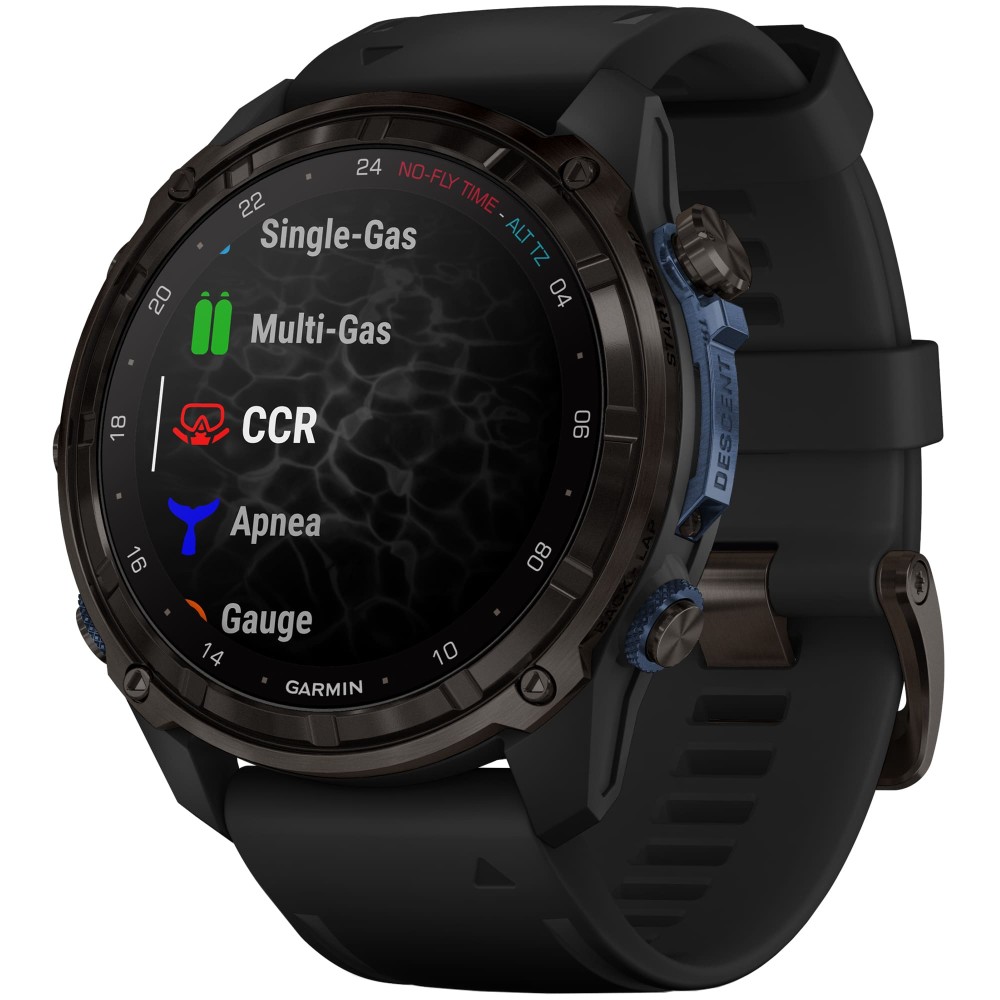 Дайвинг компьютер Garmin Descent Mk3i 51 мм Carbon Gray DLC Titanium /  Black Silicone Band — купить смарт часы ⌚ по выгодной цене в магазине Спорт  Лайф