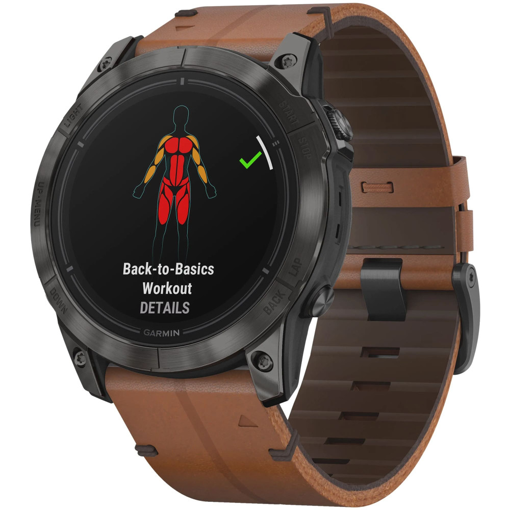 Garmin Epix Pro (Gen 2) Sapphire Edition 51 мм Carbon Gray DLC Titanium  Chestnut Leather Band — купить часы ⌚ для спорта по выгодной цене в  магазине Спорт Лайф