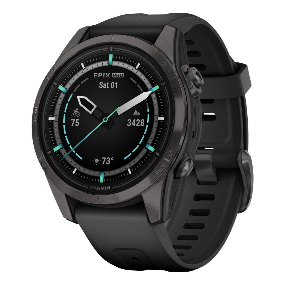 Garmin Epix Pro (Gen 2) Sapphire Edition 42 мм Carbon Gray DLC Titanium —  купить часы ⌚ для спорта по выгодной цене в магазине Спорт Лайф