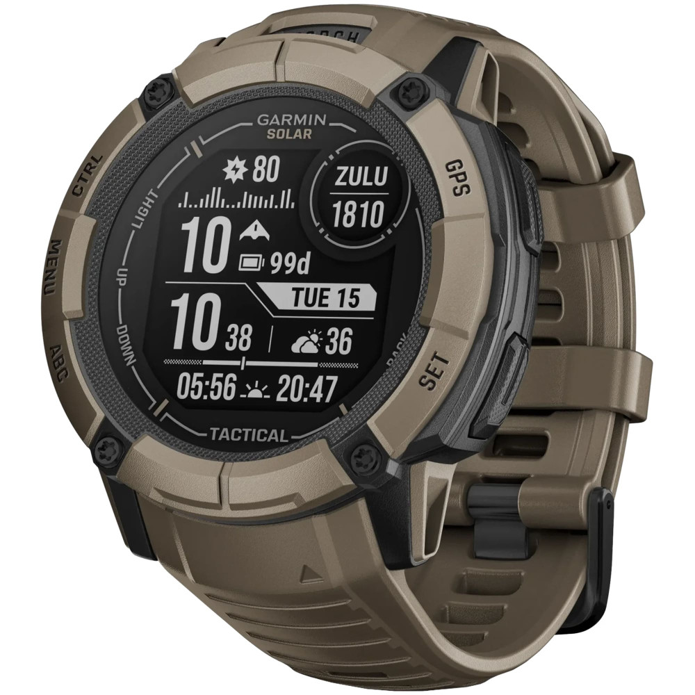 Garmin Instinct 2X Solar Tactical Edition Coyote Tan — купить смарт-часы ⌚  для спорта по выгодной цене в магазине Спорт Лайф