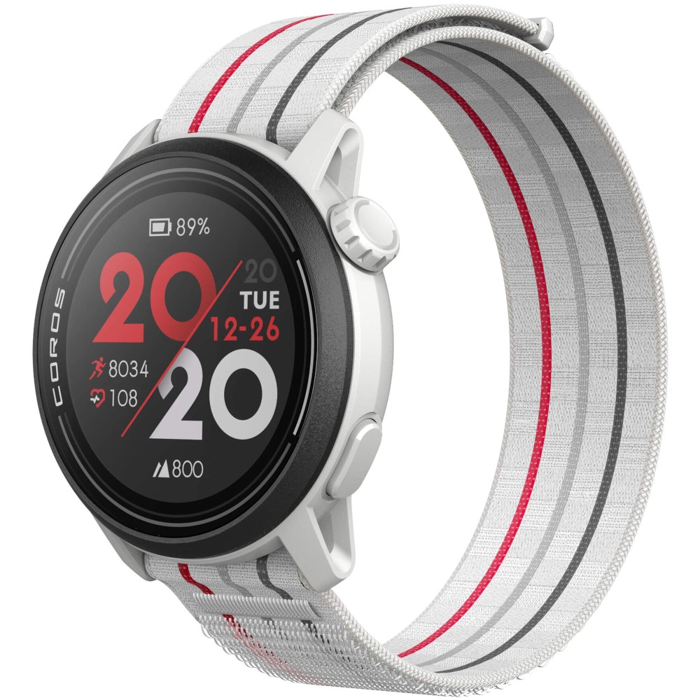 Coros Pace 3 White Nylon — белые спортивные часы с нейлоновым
