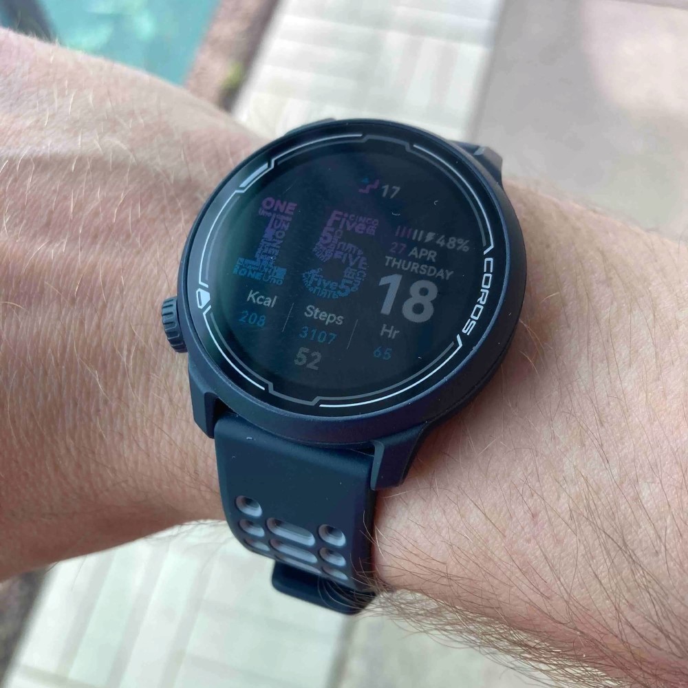 Coros Pace 2 Dark Navy Silicone — купить часы ⌚ для спорта