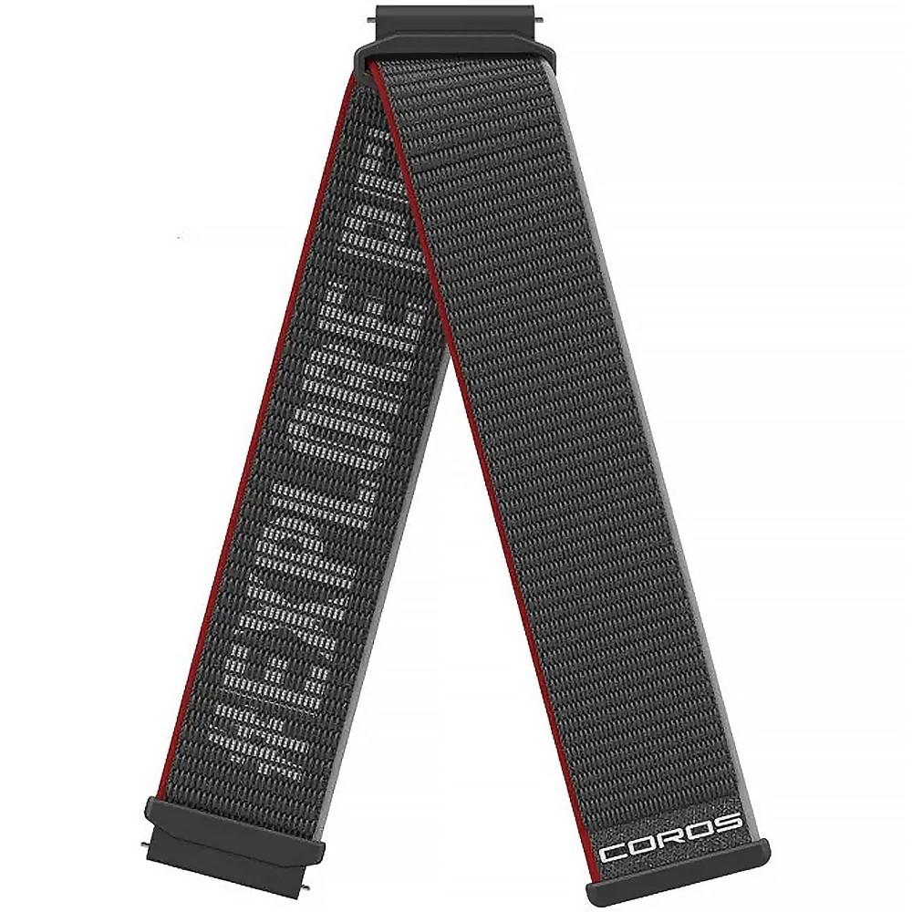 Нейлоновый ремешок Coros 22 мм Nylon Band Black
