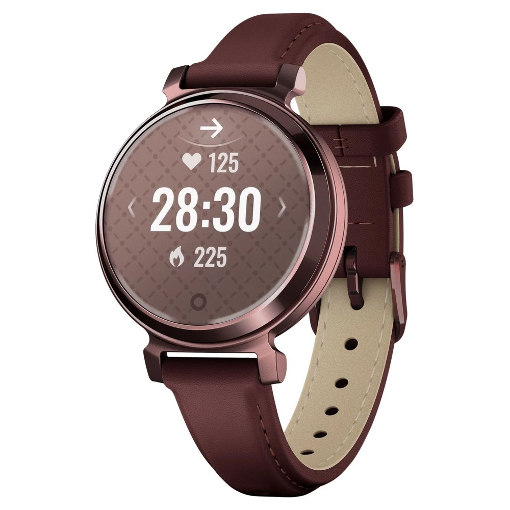 Garmin Lily 2 Classic Dark Bronze / Mulberry (с кожаным ремешком)
