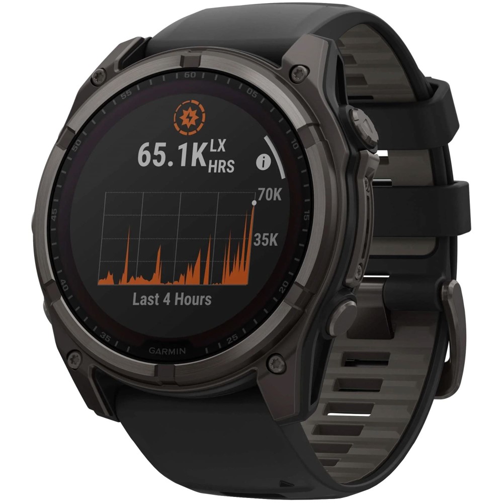 Garmin Fenix 8 51 Solar Sapphire Carbon Gray DLC Titanium Black Pebble Gray