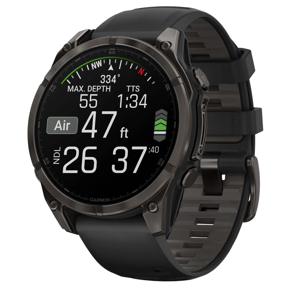 Garmin Fenix 8 47 AMOLED Sapphire Carbon Gray DLC Titanium Black Pebble Gray