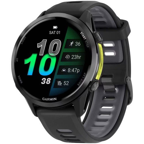 Garmin Forerunner 970 Carbon Grey DLC Titanium Black / Translucent Whitestone