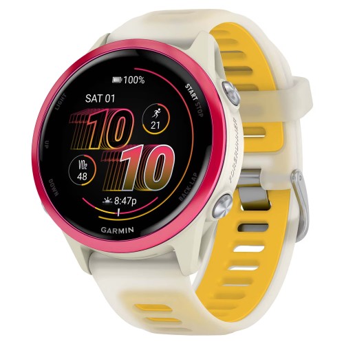 Garmin Forerunner 570 — 42 мм Raspberry / Translucent Bone / Mango