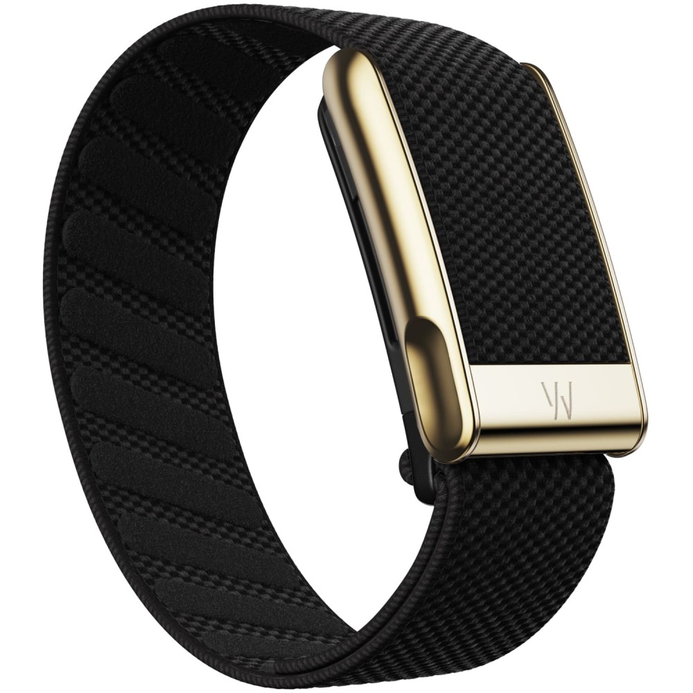 Плетеный ремешок для WHOOP MG SuperKnit Luxe Band Obsidian with Gold