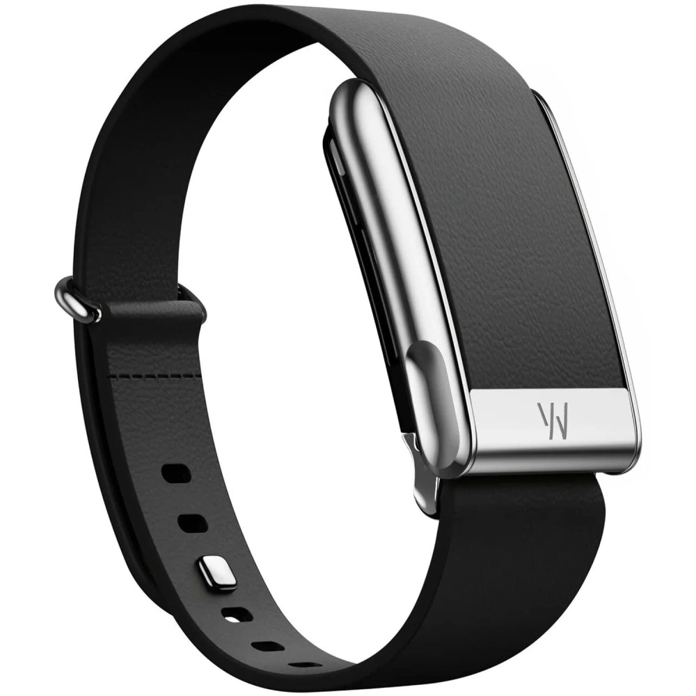 Кожаный ремешок для WHOOP MG LeatherLuxe Tapered Band Black with Titanium