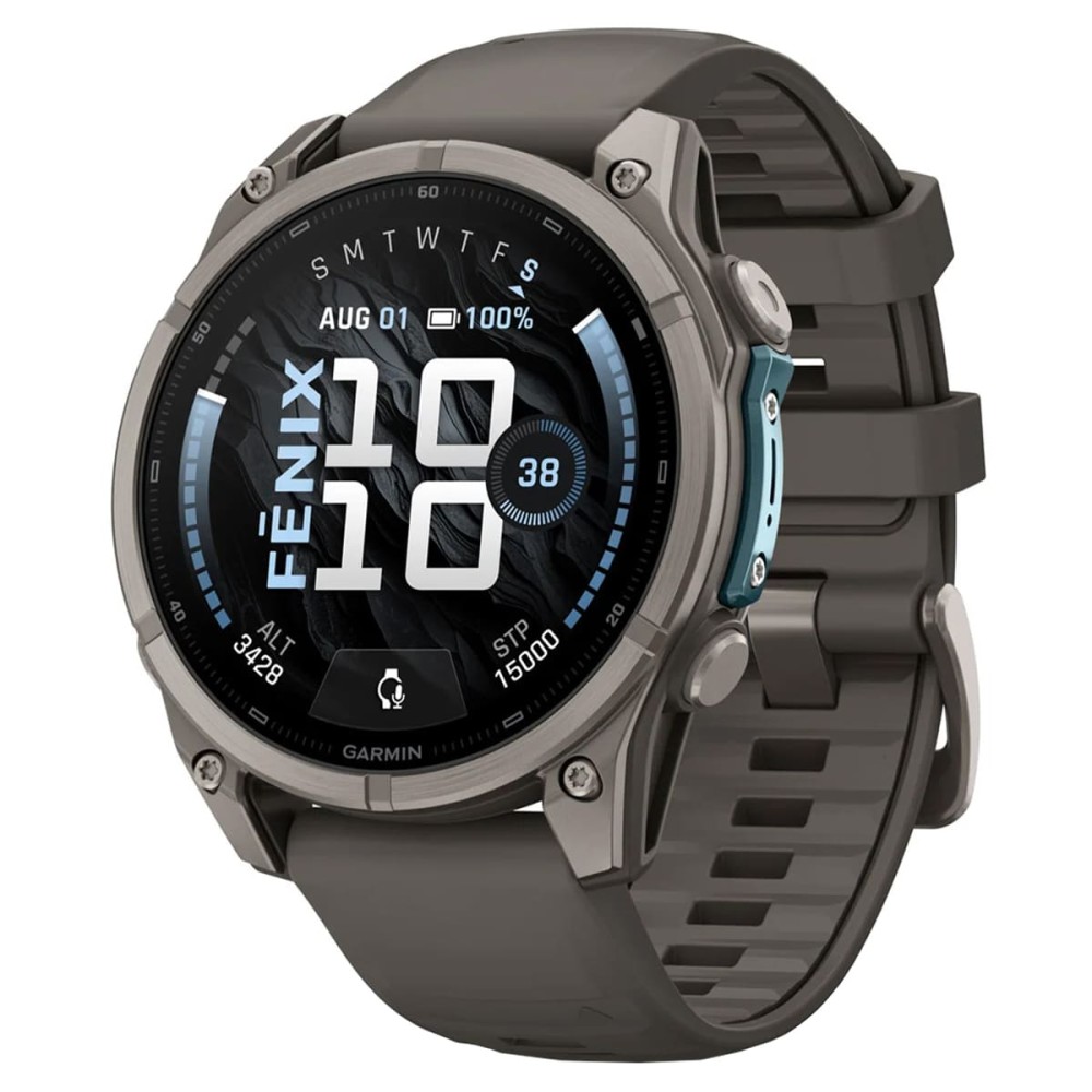 Garmin Fenix 9 — 47 мм AMOLED Titanium Pebble Gray