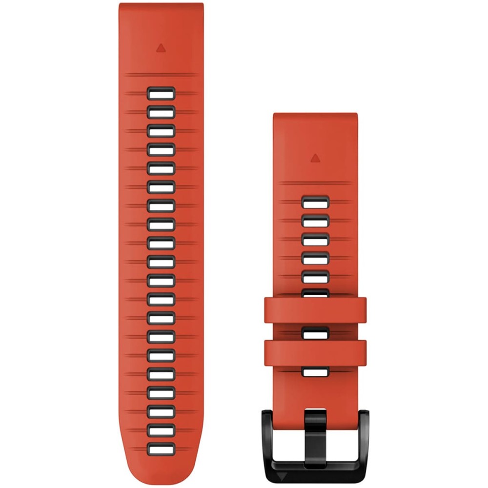 Силиконовый ремешок Garmin QuickFit 22 мм Flame Red / Graphite