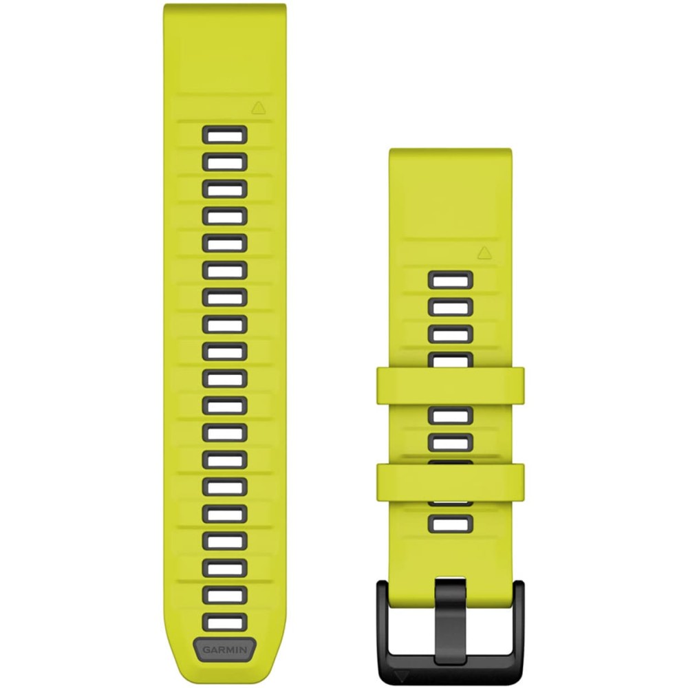 Силиконовый ремешок Garmin QuickFit 22 мм Amp Yellow / Graphite