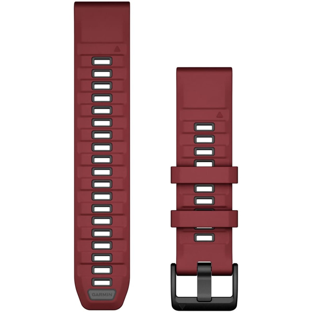 Силиконовый ремешок Garmin QuickFit 22 мм Marsala / Graphite