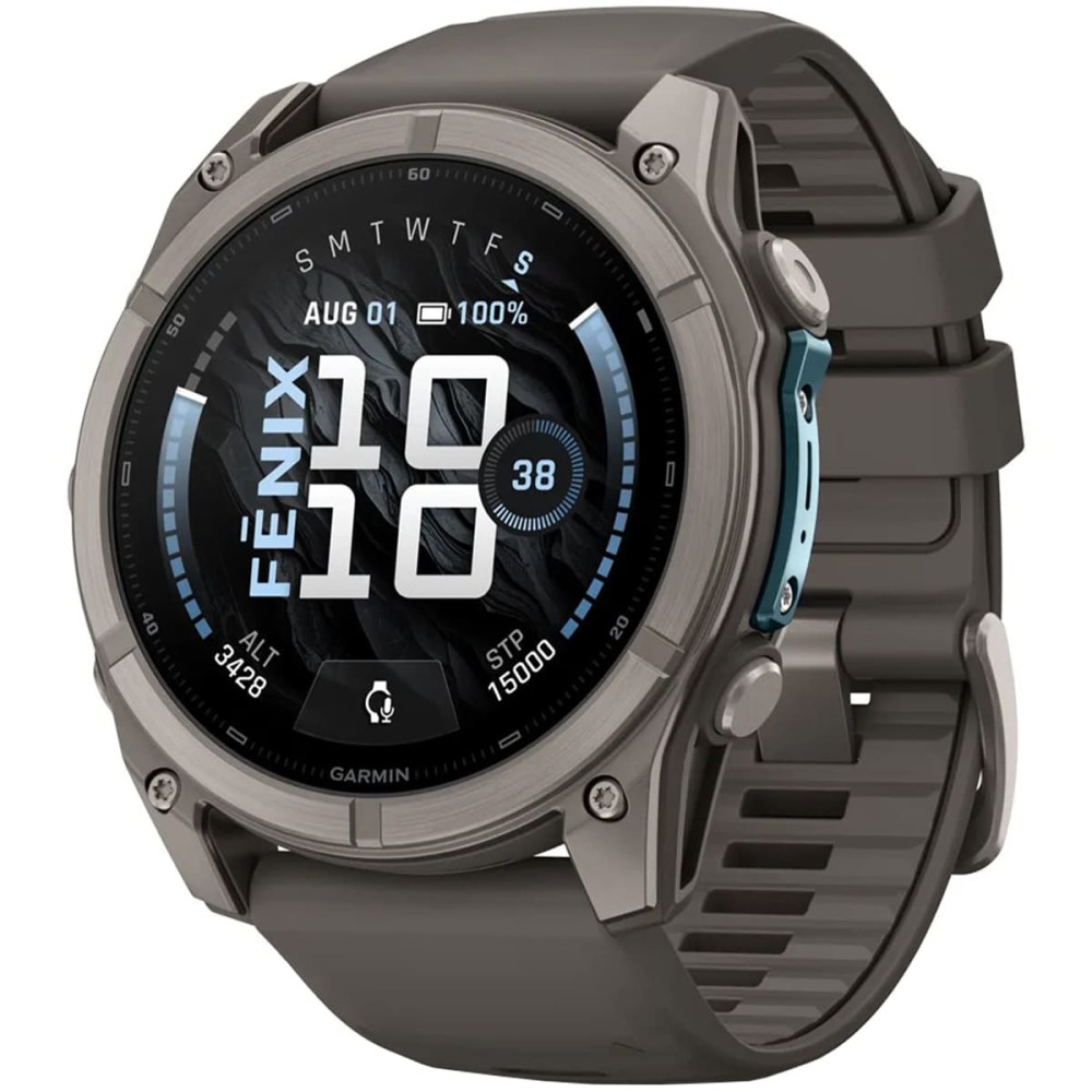 Garmin Fenix 9 — 51 мм AMOLED Titanium Pebble Gray