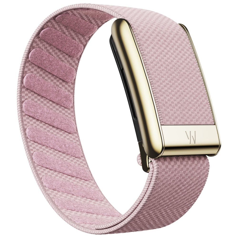 Плетеный ремешок для WHOOP 5.0 SuperKnit Luxe Band Blush with Gold