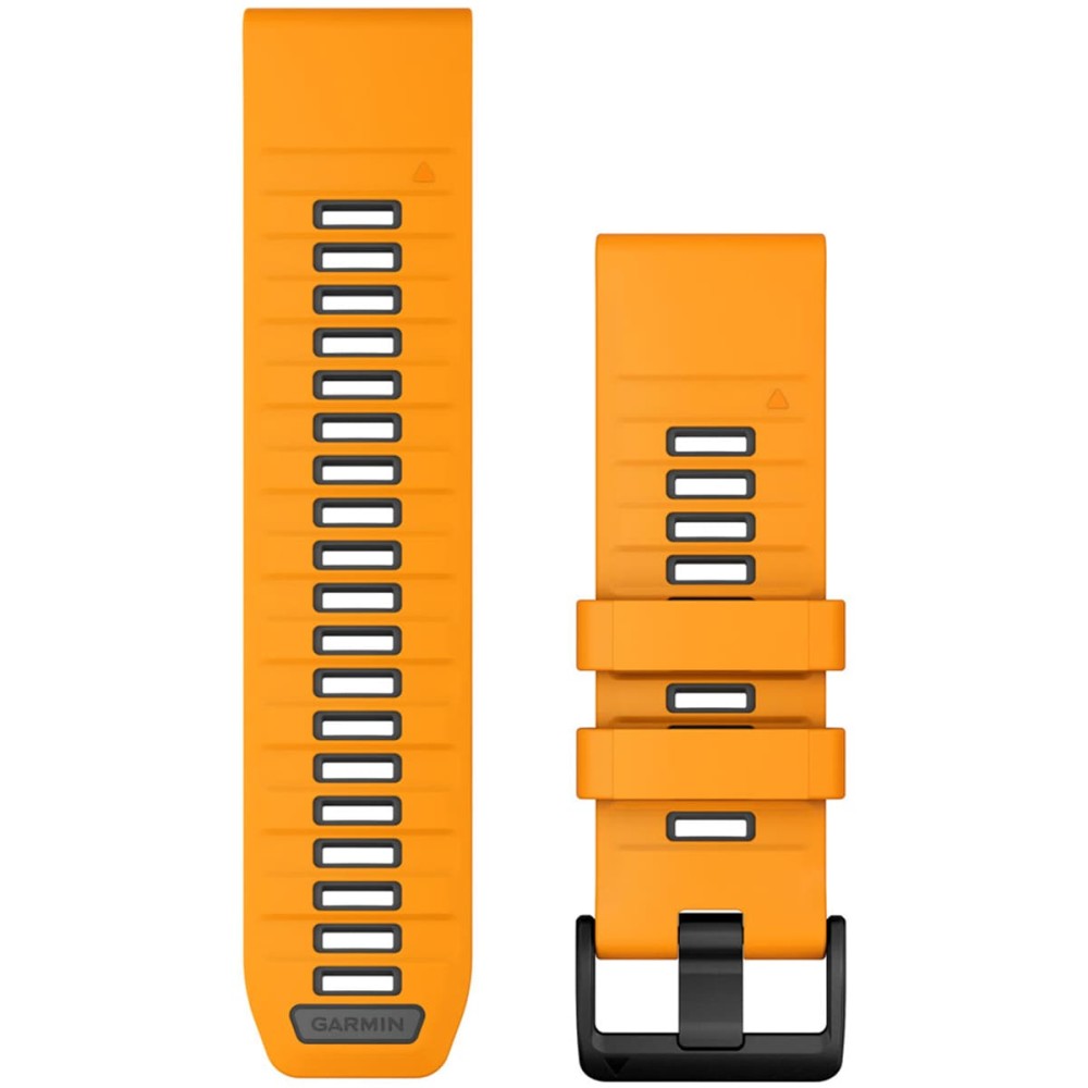 Силиконовый ремешок Garmin QuickFit 26 мм Spark Orange / Graphite