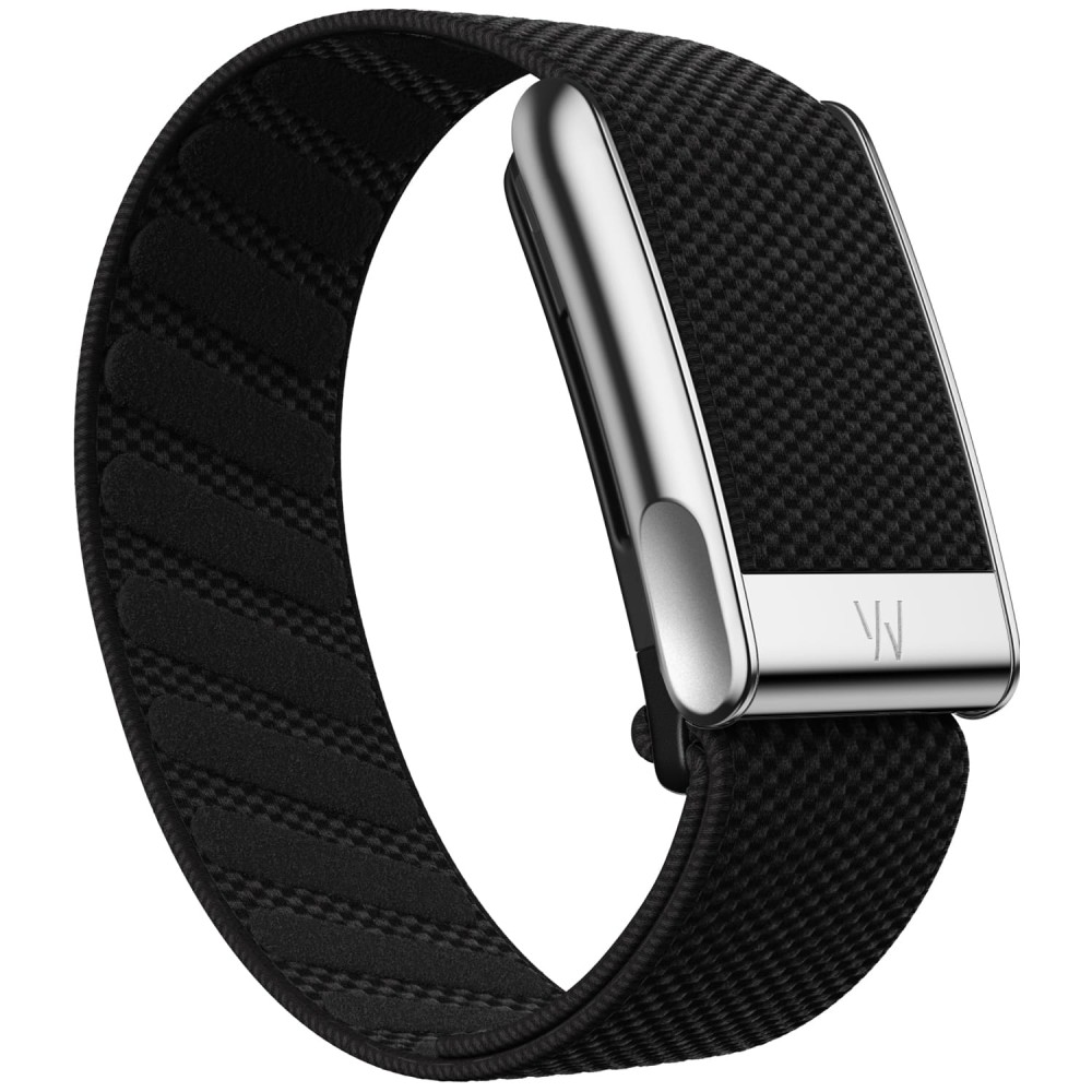 Плетеный ремешок для WHOOP MG SuperKnit Luxe Band Obsidian with Titanium