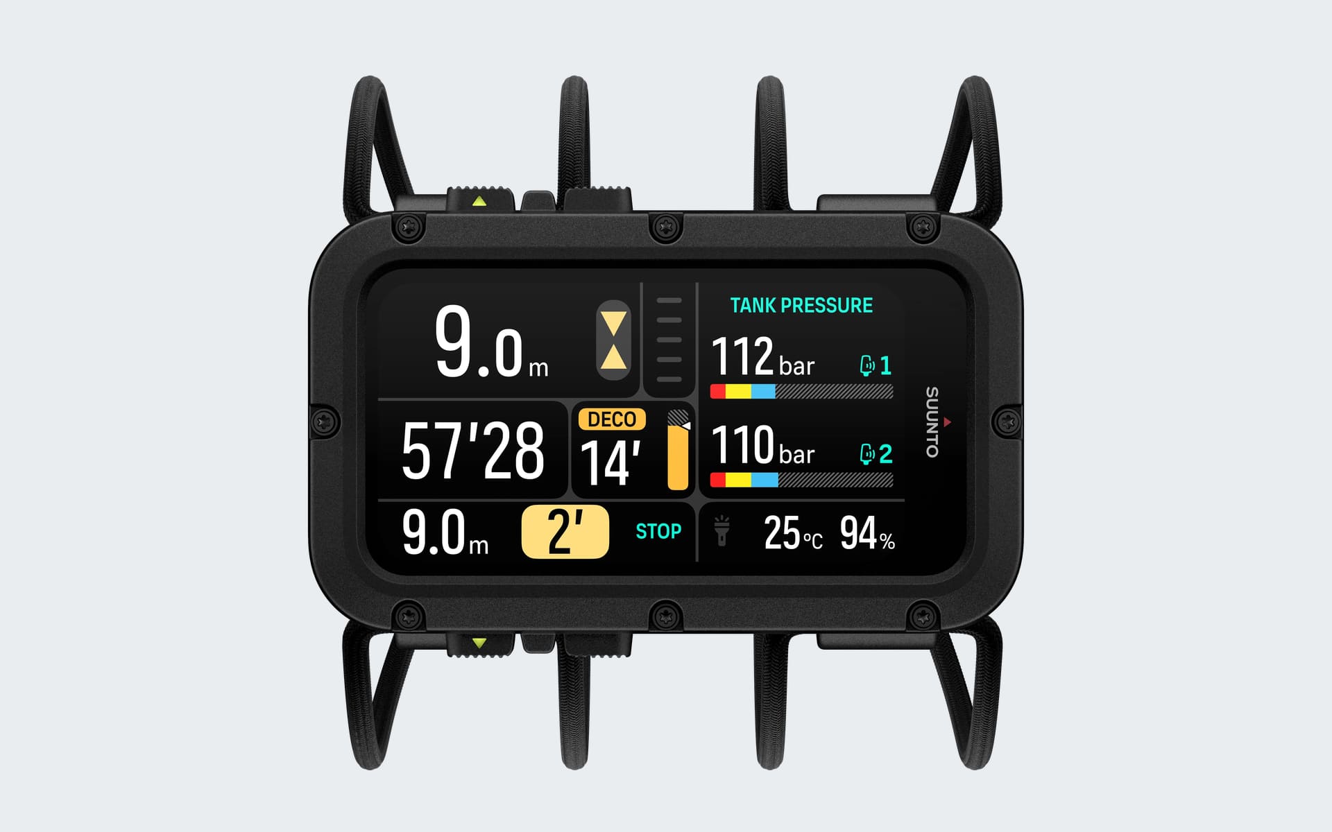 Экран Suunto Nautic с данными погружения