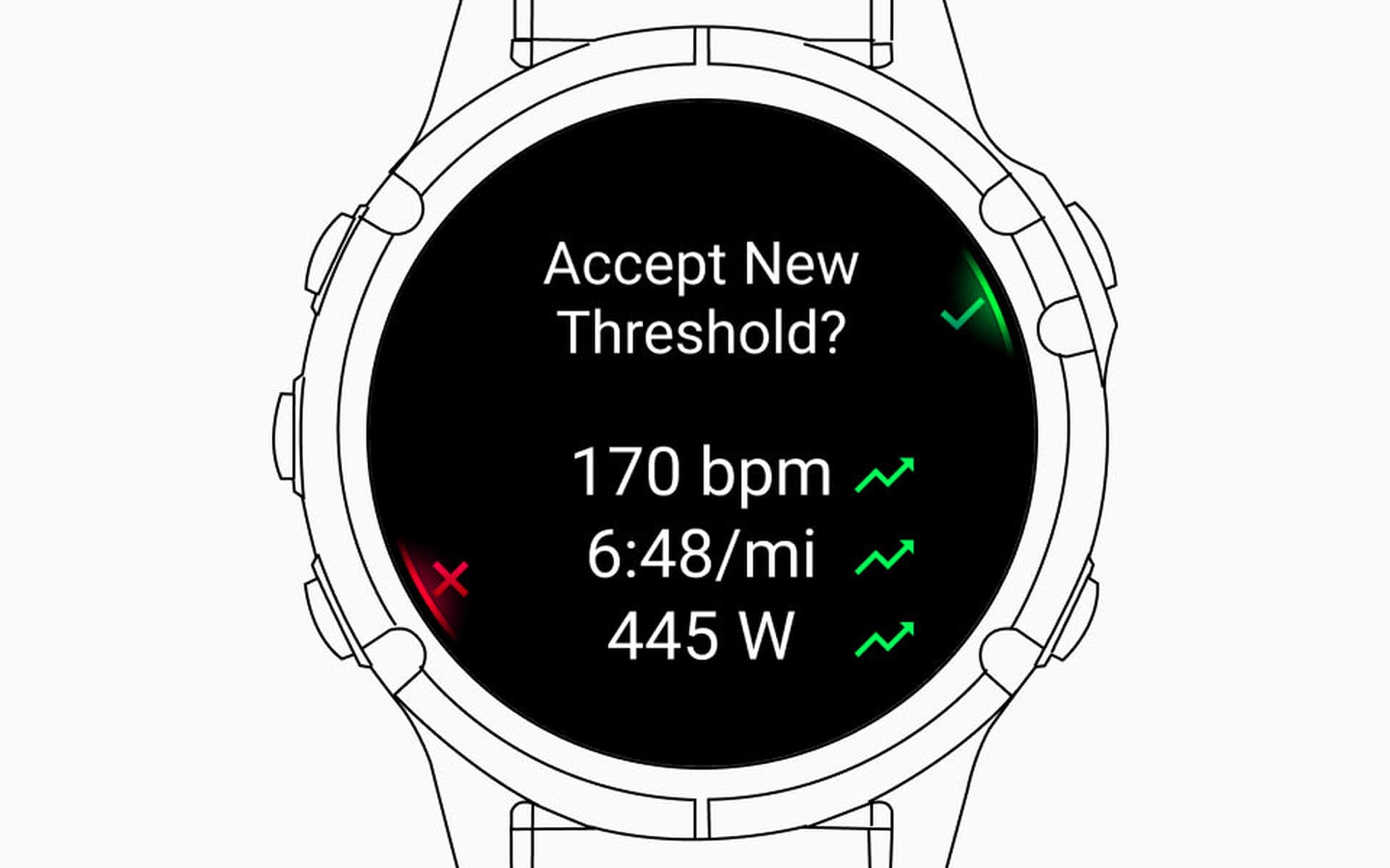 Меню автоматического определения на часах Garmin